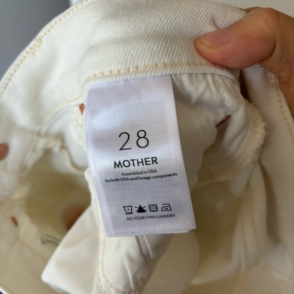 New Mother High Waisted Rider Ankle in Water For Flowers Size 28 - Picture 10 of 11